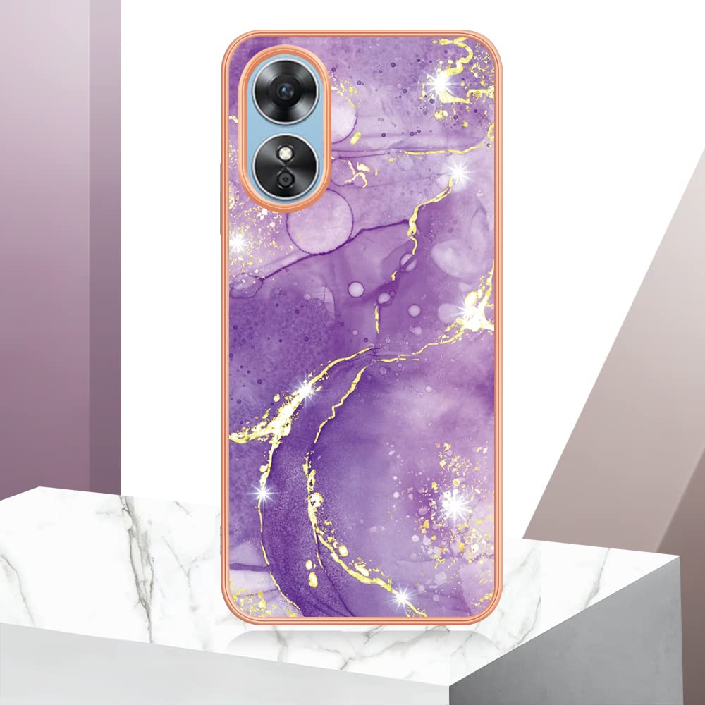 Funda Silicona Transparente Para OPPO A17 - TPU Flexible, Borde De Cámara De Contraste, Protección Anticaídas - Incluye Película Protectora
