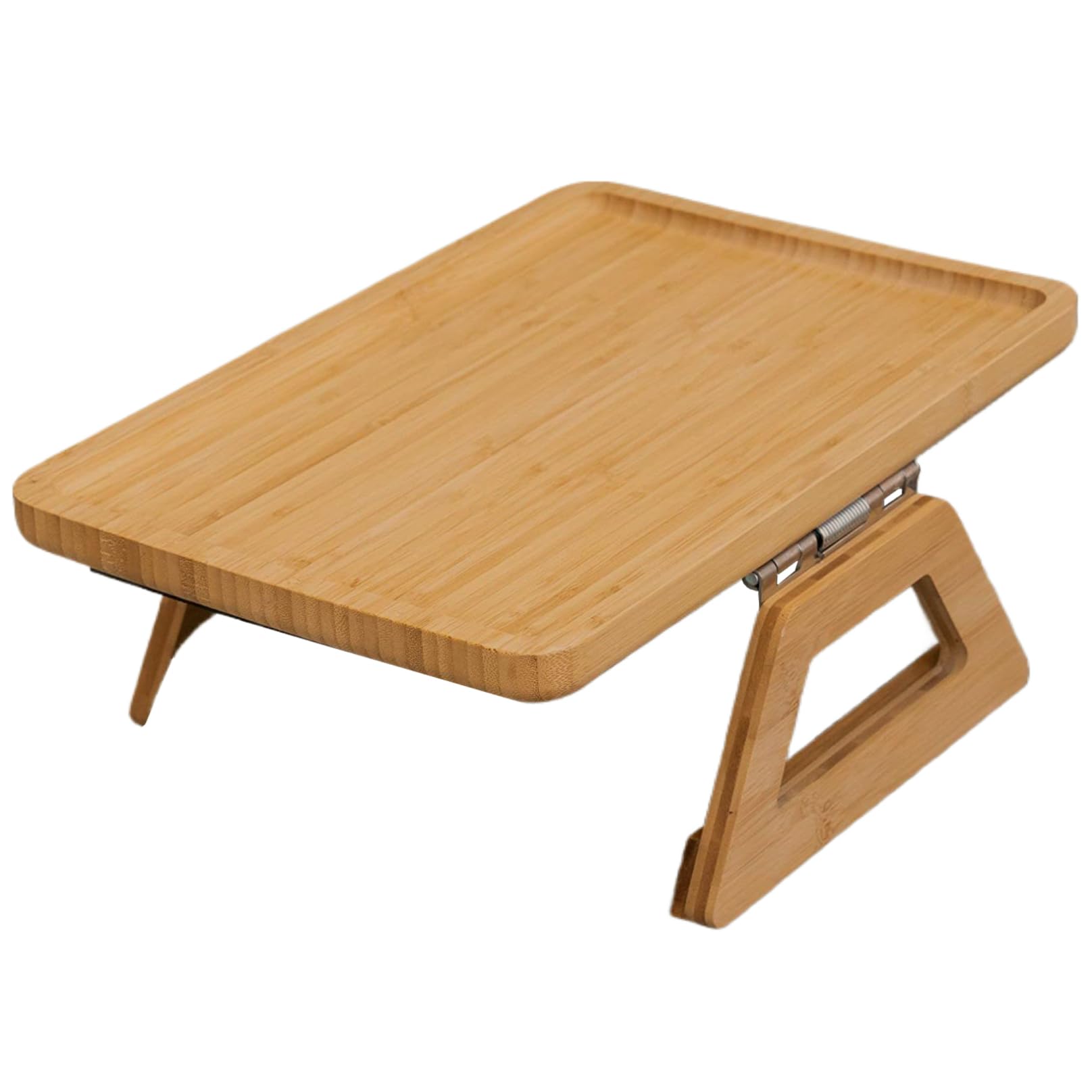 Wedhapy Couch Tray for Arm Couch Arm Table 13x9 Sofa Tray Foldable Bamboo Sofa Table Clip-on Rectangular Armchair Organiser