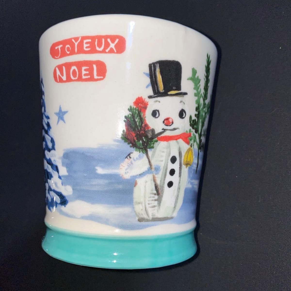 アンソロポロジー スノーマングラス 2個セット 雪だるま クリスマス