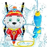 🔫【Súper Gran Capacidad】: La súper gran capacidad de 2200 ml no lo meterá en problemas sin la oportunidad de defenderse. A diferencia de las pistolas de agua pequeñas, nuestras pistolas de agua tienen una mayor capacidad de carga.