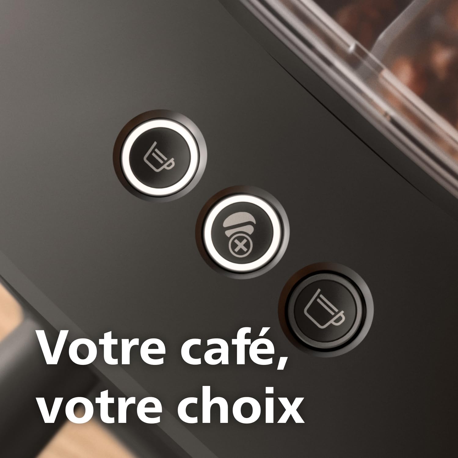 Philips Baristina Machine à expresso, Mouture, tassage et infusion automatiques, 16 bars, Expresso, Lungo, Format compact, Noir avec porte-filtre noir, Machine à café avec broyeur BAR305/60