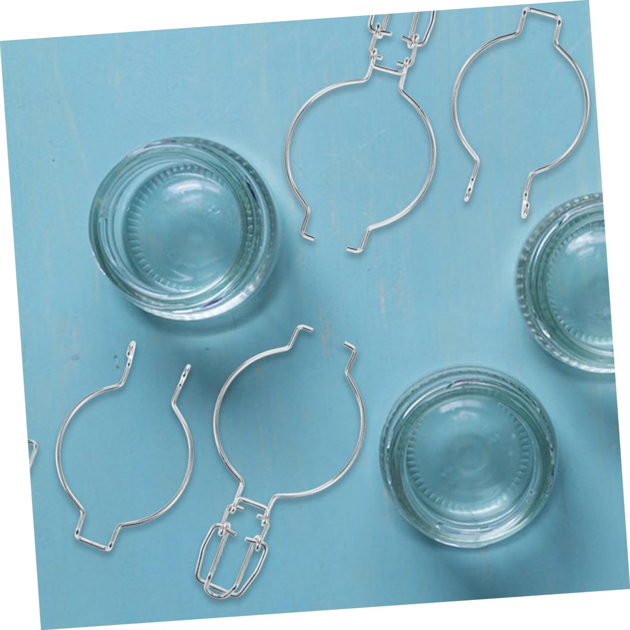 Gatuida Hebillas Cierre Hermético 12 Piezas de Acero Inoxidable Diseño Único de Resorte y Fácil de Usar para Tarros de Vidrio para Tapas de Frascos