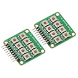 GODIYMODULES 2Pcs 2x4 Keypad 4x2 Keypad 8 Push Buttons V1.00 Key Board Matrix Keyboard Button for Arduino AVR PIC 2 * 4 Module AVR PIC