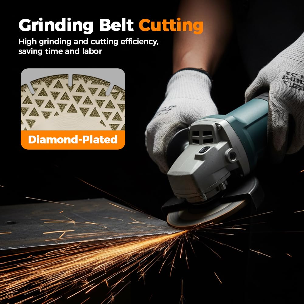 Angle Grinding Wheel, 2026 New Double Sided Diamond Cutting Wheel for Angle Grinder, Multi-Purpose Concrete Cutting Disc, Tile Cutting Wheel for Professional User (7inch-U Shape, 1)