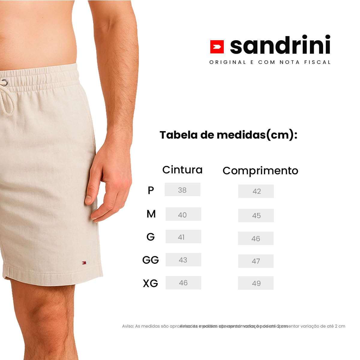 Bermuda Shorts Masculina Sandrini Linho Casual Elástico em promoção! Veja a oferta e mais achadinhos de Shorts & Bermudas 8 Hoje é o melhor dia para comprar Bermuda Shorts Masculina Sandrini Linho Casual Elástico com aquele preço maroto! Promoção! Aproveite a oferta! 8