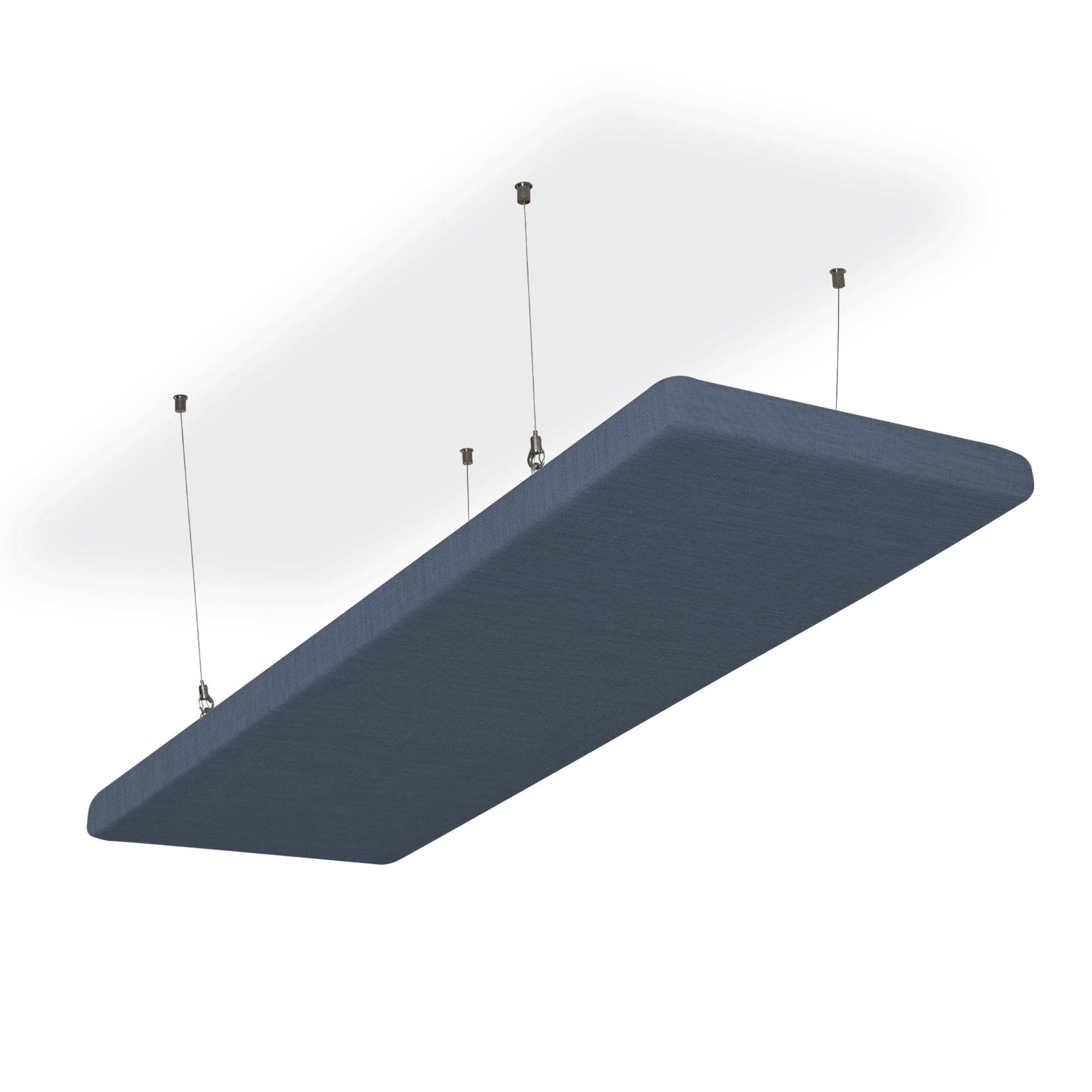 SILENT4® Panelli Fonoassorbenti Sofitto, 114x33x5cm, Pannello Fonoassorbente acustico, montaggio a adesivo e a vite, misurabile, migliore acustica della stanza grazie ai pannelli acustici