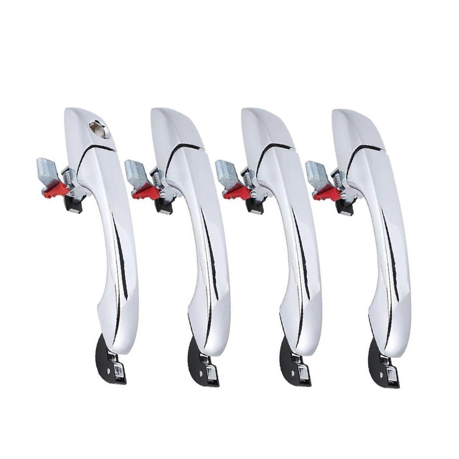 Hljnlvbn Rear Left Door Handle For Patriot 2007-2010 Chrome Exterior Door Handles Front Right 4589009Ah 5065801Ag 5065800Ag