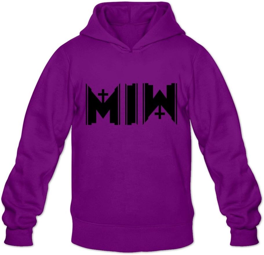 WYBU Men's Motionless In White Long Sleeve Hoodies White,100% Organic Cotton