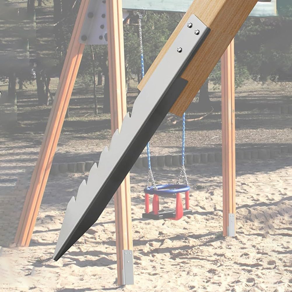 4 anclajes de tierra para columpios y estructuras de juego de acero galvanizado resistente para estabilidad