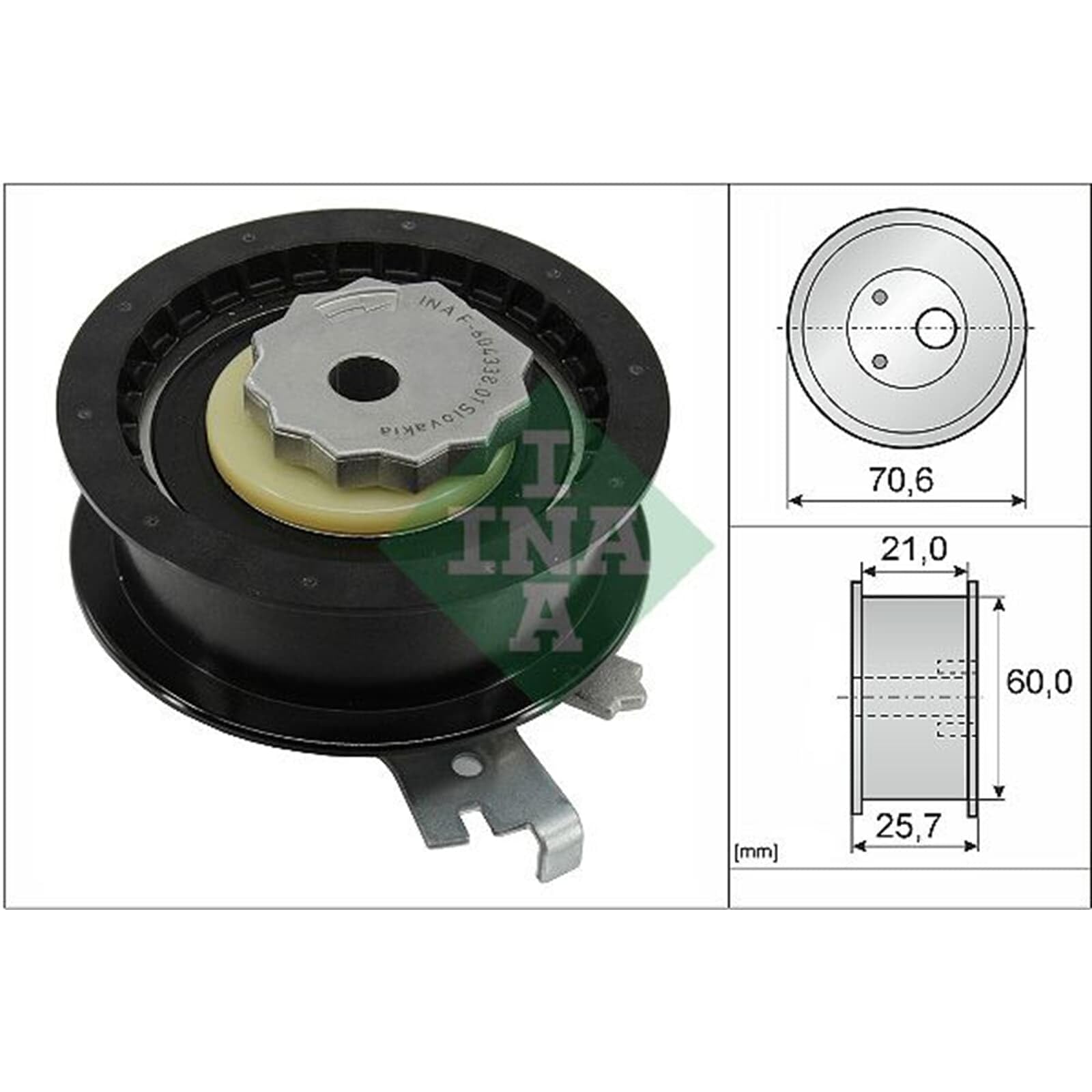 INA Kit de correa de distribución 530 0846 10 25,7mm Compatible con VW T-Roc A11, D11 Polo VI AW1, BZ1, AE1 Golf 8 Hatchback CD1, SEAT Leon IV Sportstourer KL8, SKODA Octavia IV Combi NX5