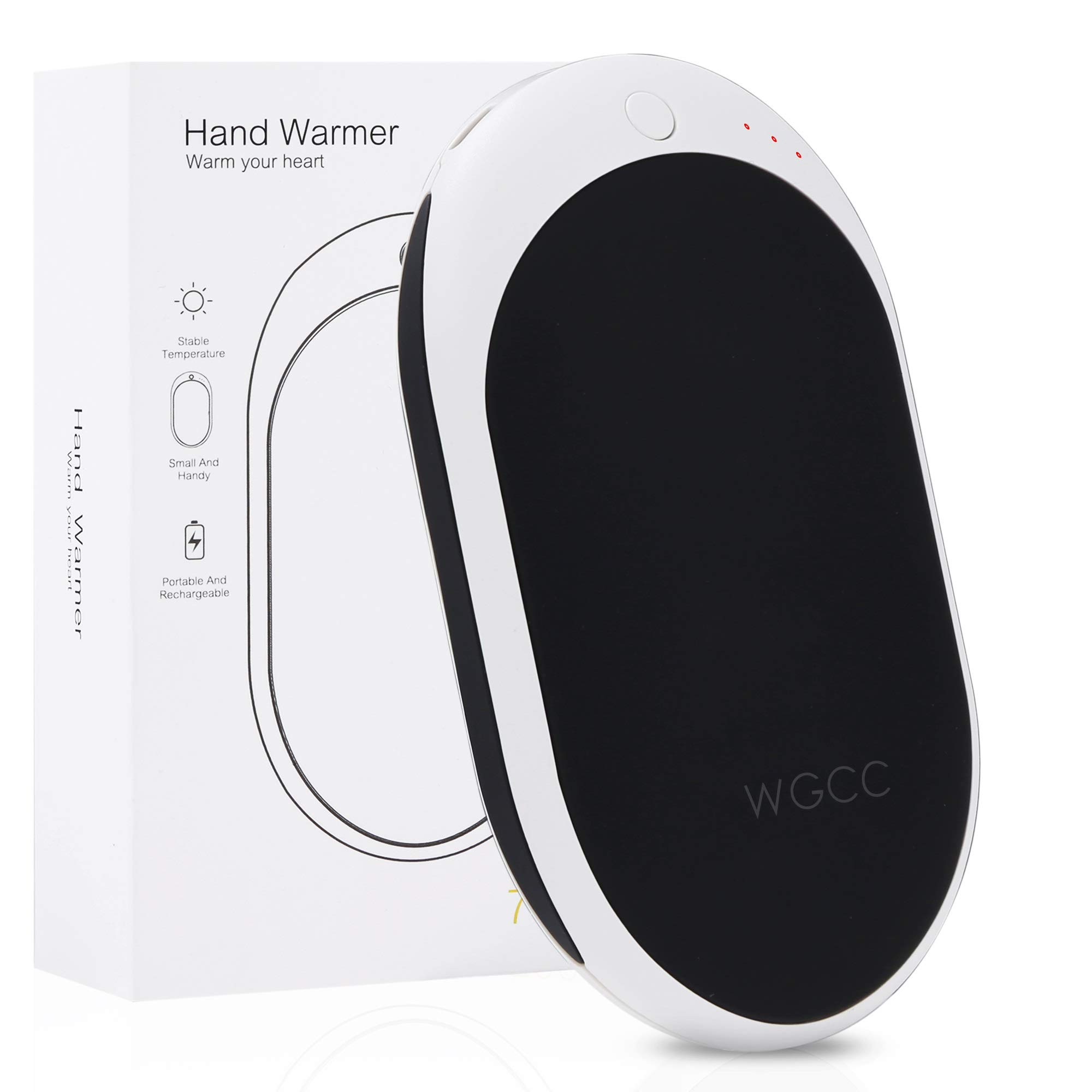 Hand Warmer Rechargeable, 7800mAh 2-in-1 Power Bank Hand Warmers Perfect Winter Gift for Girl/Boy/Women, Fit for Camping/Hunting/Outdoor Workout