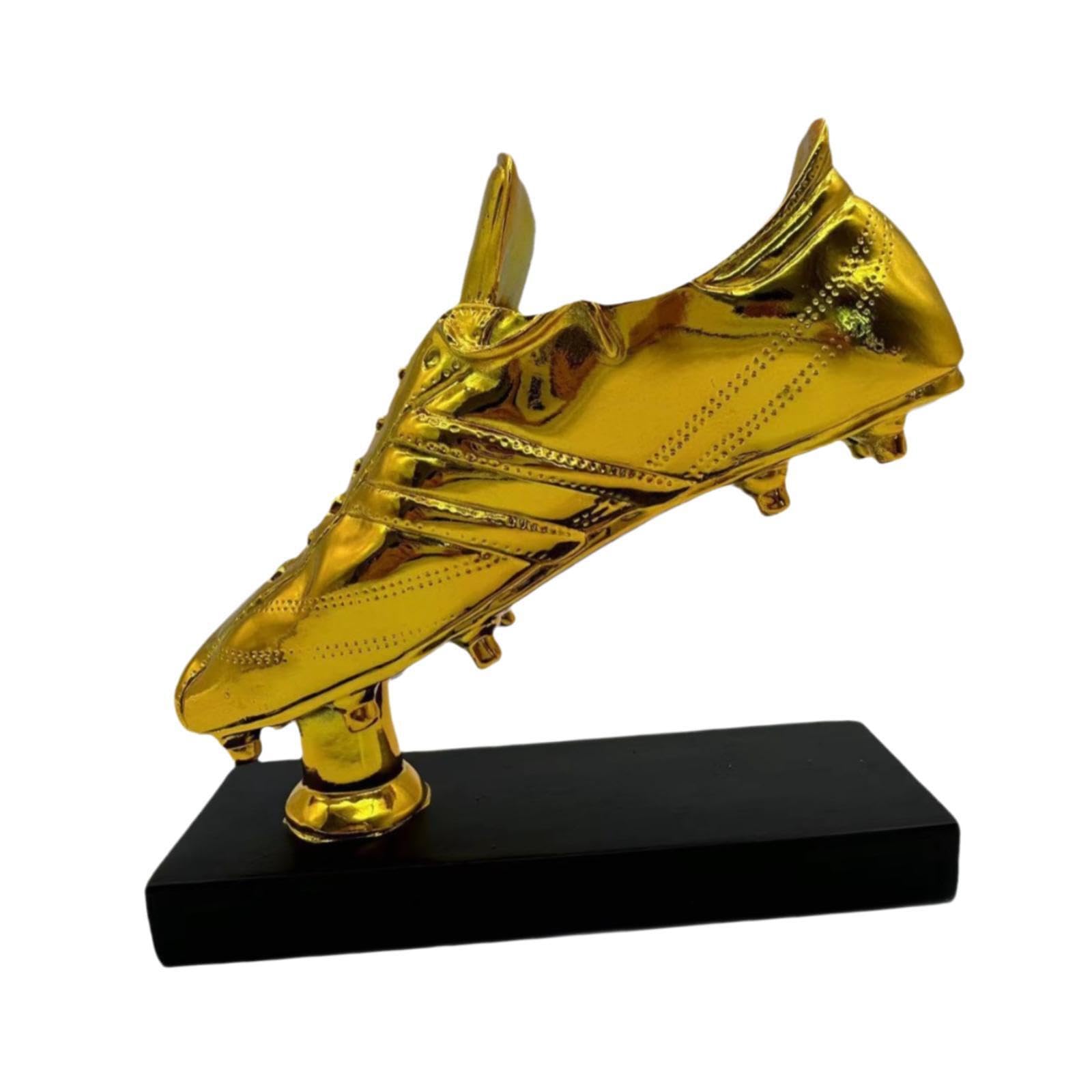 Trofeo Bota de Oro, Copa al Mejor Jugador, Pieza Decorativa Única, Resina, Duradera y Elegante, Artículo de Colección, Copa al Mejor Jugador, Recuerdo para