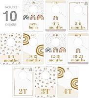 Vista 2 de Canopy Street Divisores de ropa modernos de arcoíris para armario/organizadores de armario de arco iris de moda, 10 divisores de organización