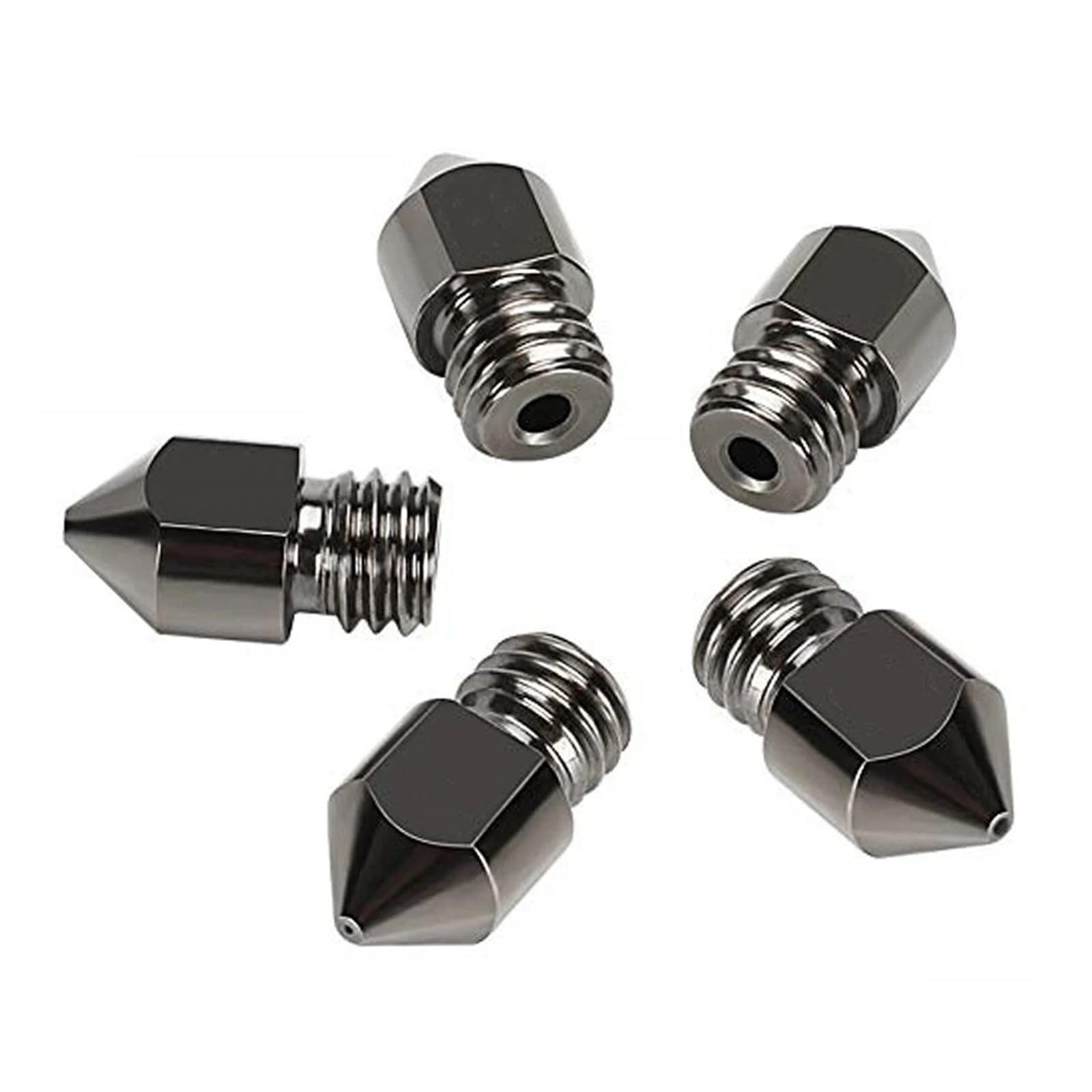 Compatible con Creality, 5 boquillas endurecidas MK8 de 0,4 mm.