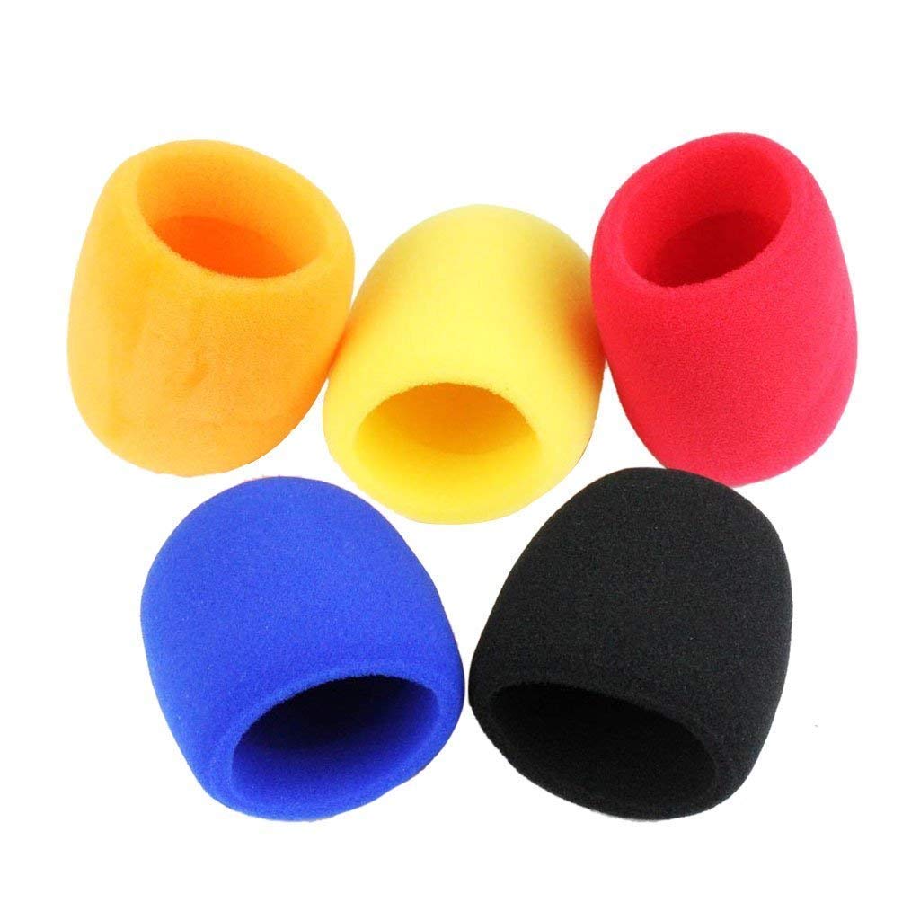 10 pcs Handheld Microphone Windscreen Windshield Sponge Foam Mic Cover-image-45