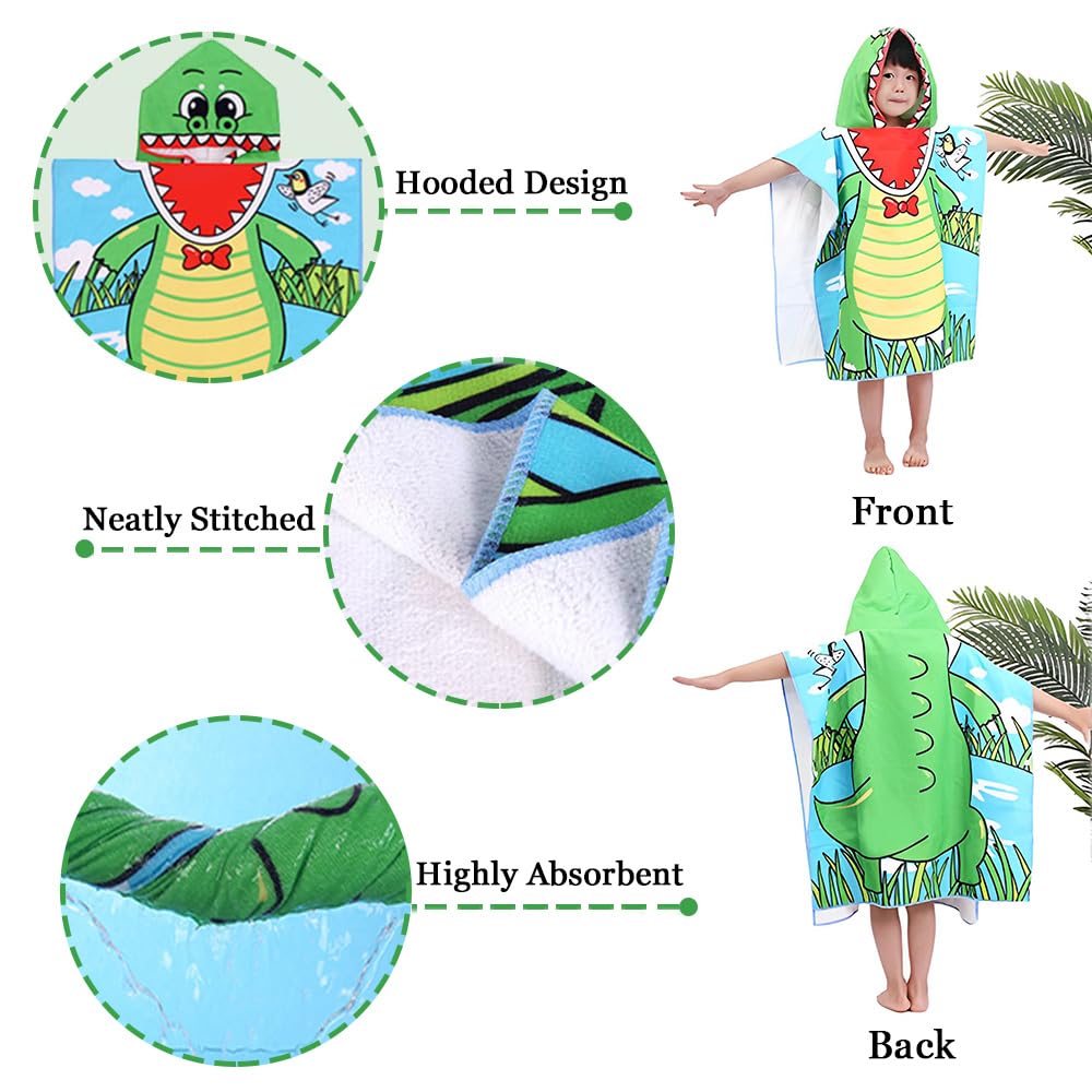 Get Trend Teenage Mutant Ninja Turtles Asciugamani Bagno Telo Mare con Cappuccio Bambini Asciugamano Cotone (Verde Teenage Mutant Ninja Turtles, 2-6 Anni