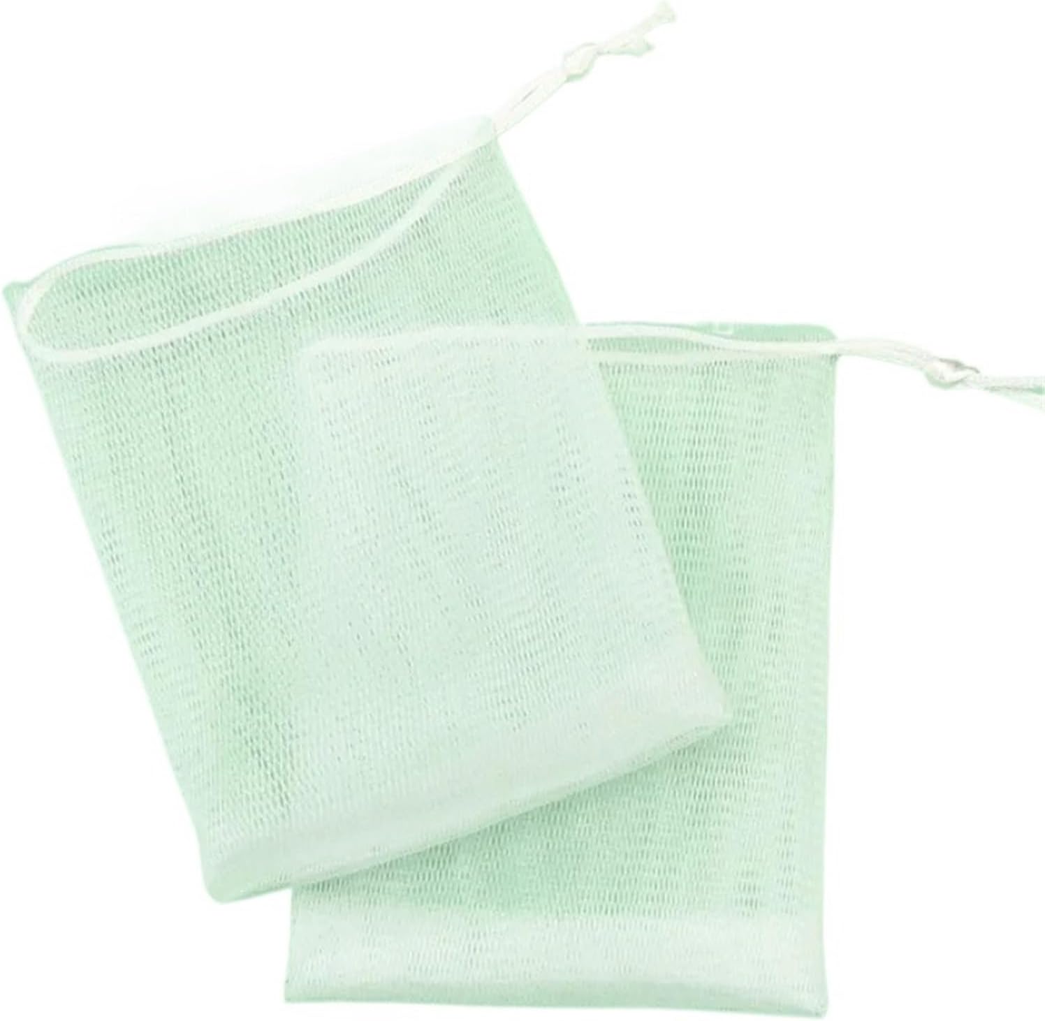 8-160PCS Cleanser Soap Mesh Bags Foaming Body Wash Bag Drawstring Household Cleaning Supplies
