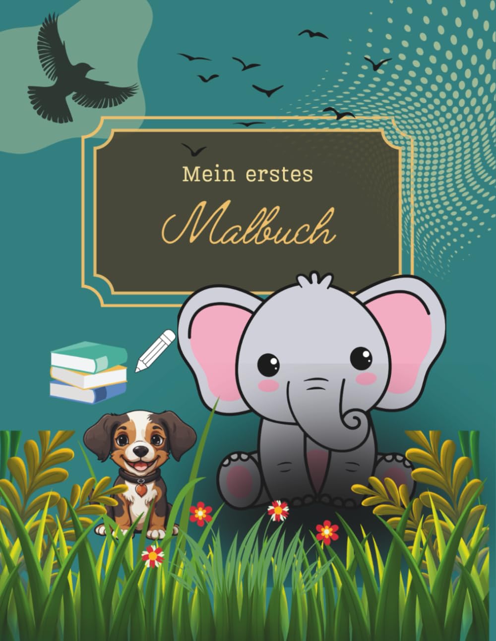 Mein erstes Tier-Malbuch: 42 Ausmalbilder für Kinder ab 4 Jahren