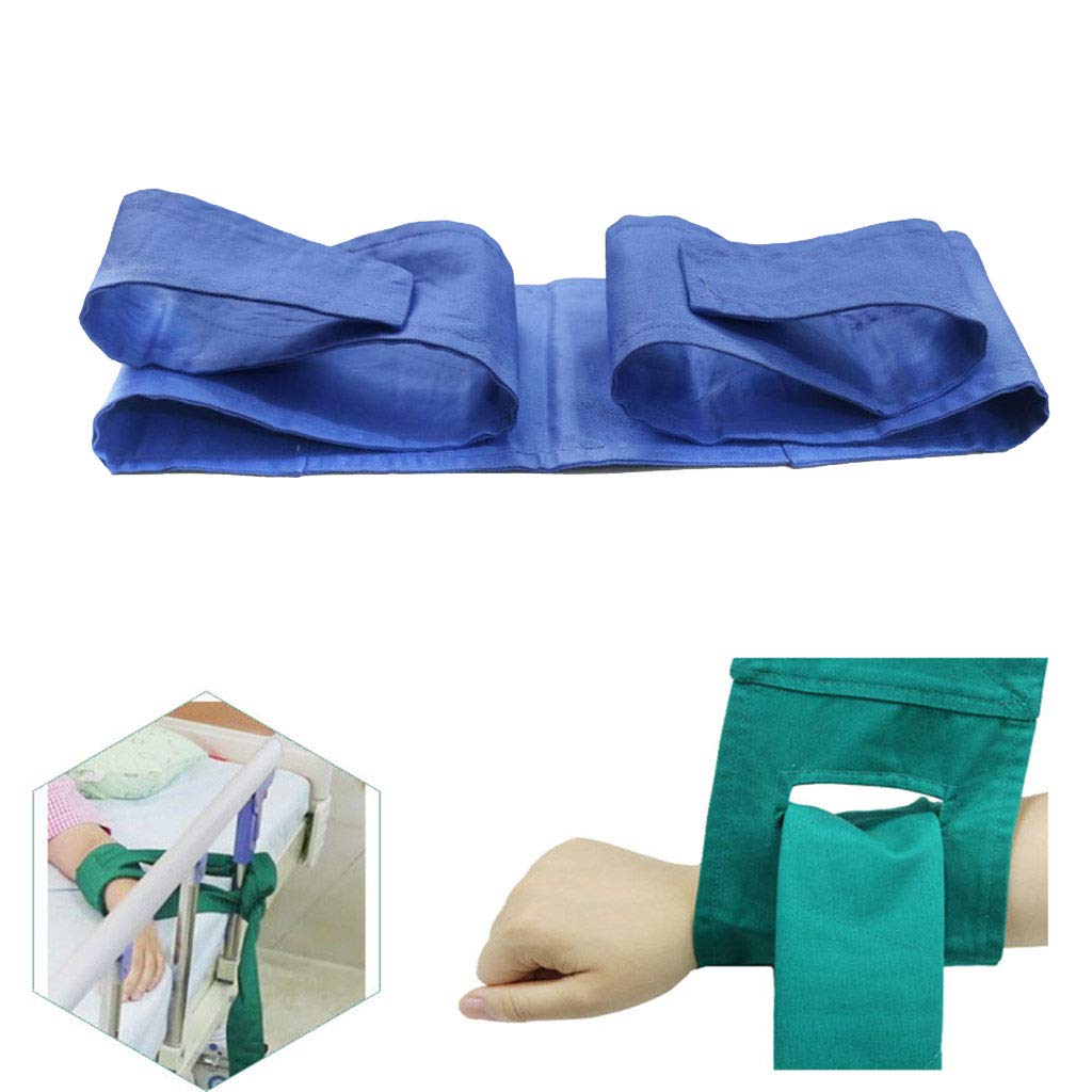 Durable Control Limb Holders Restraint Band for Bed Patient Medical equipement,Blue,2pcs