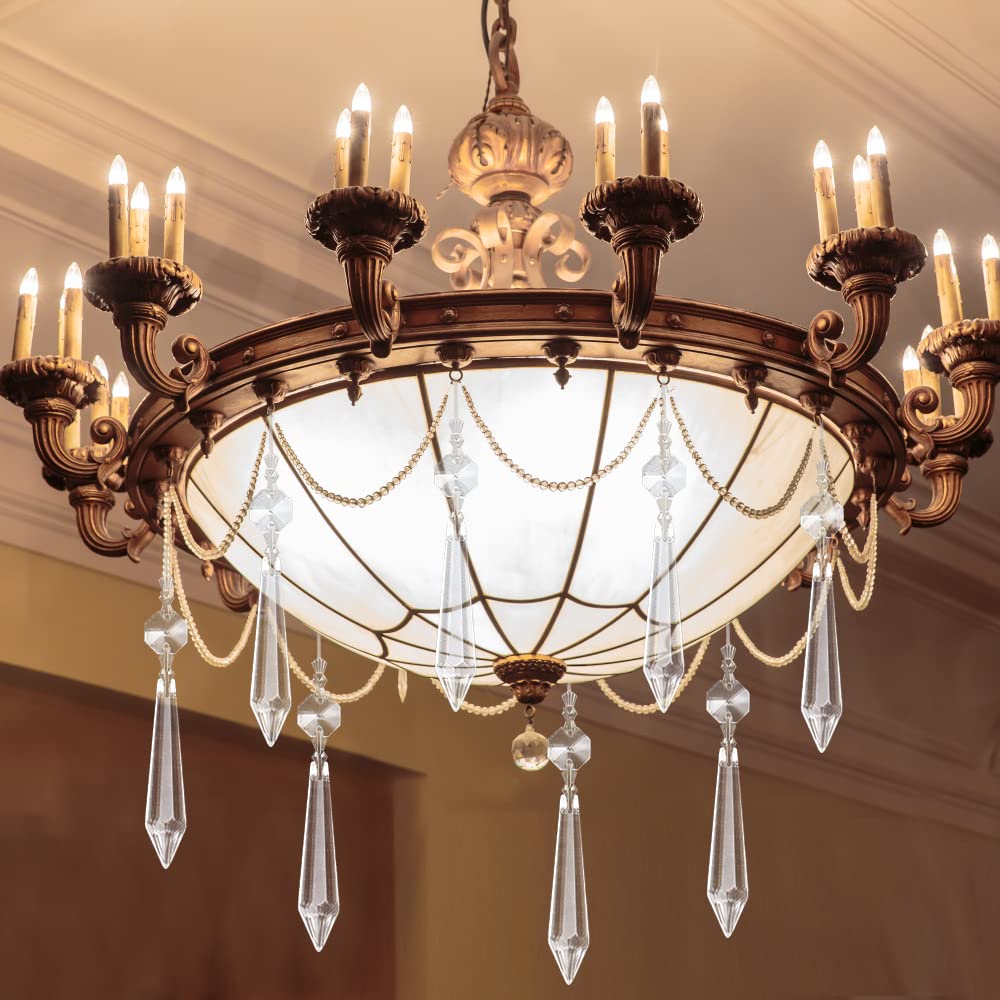 10 Pendenti Cristallo Per Lampadari - Gocce Di Vetro K9, 50mm, Per Decorazioni Fai Da Te, Matrimoni O Natale - Foto 10