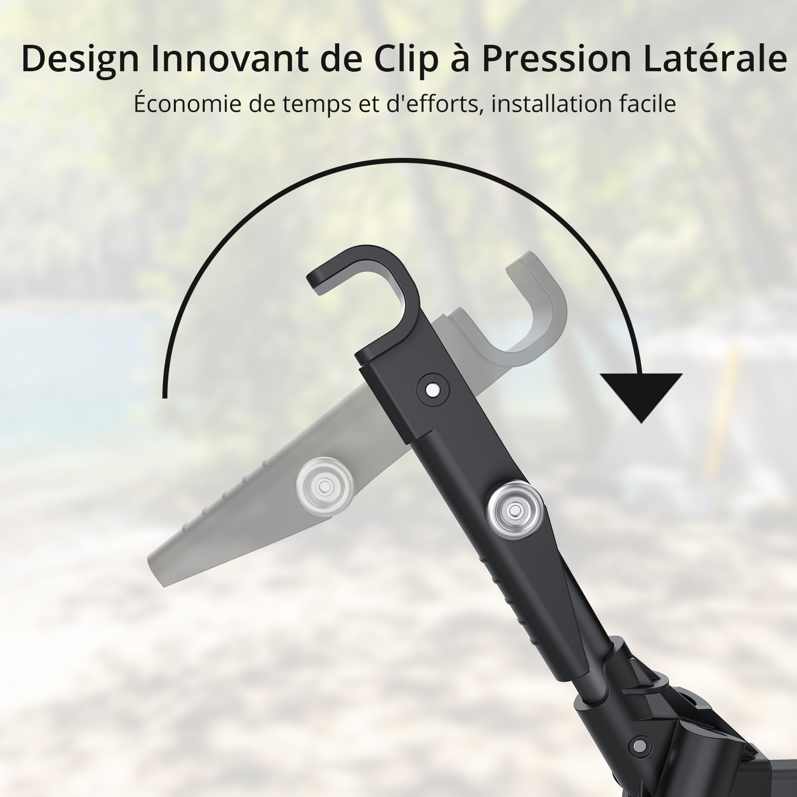 Anbte Lit de Camp Pliable 1 Personne 191×70×20 cm, Montage Facile avec Pince Latérale, Lit de Camping Portable avec Sac, Charge 125 kg, pour Camping, Plage, Jardin