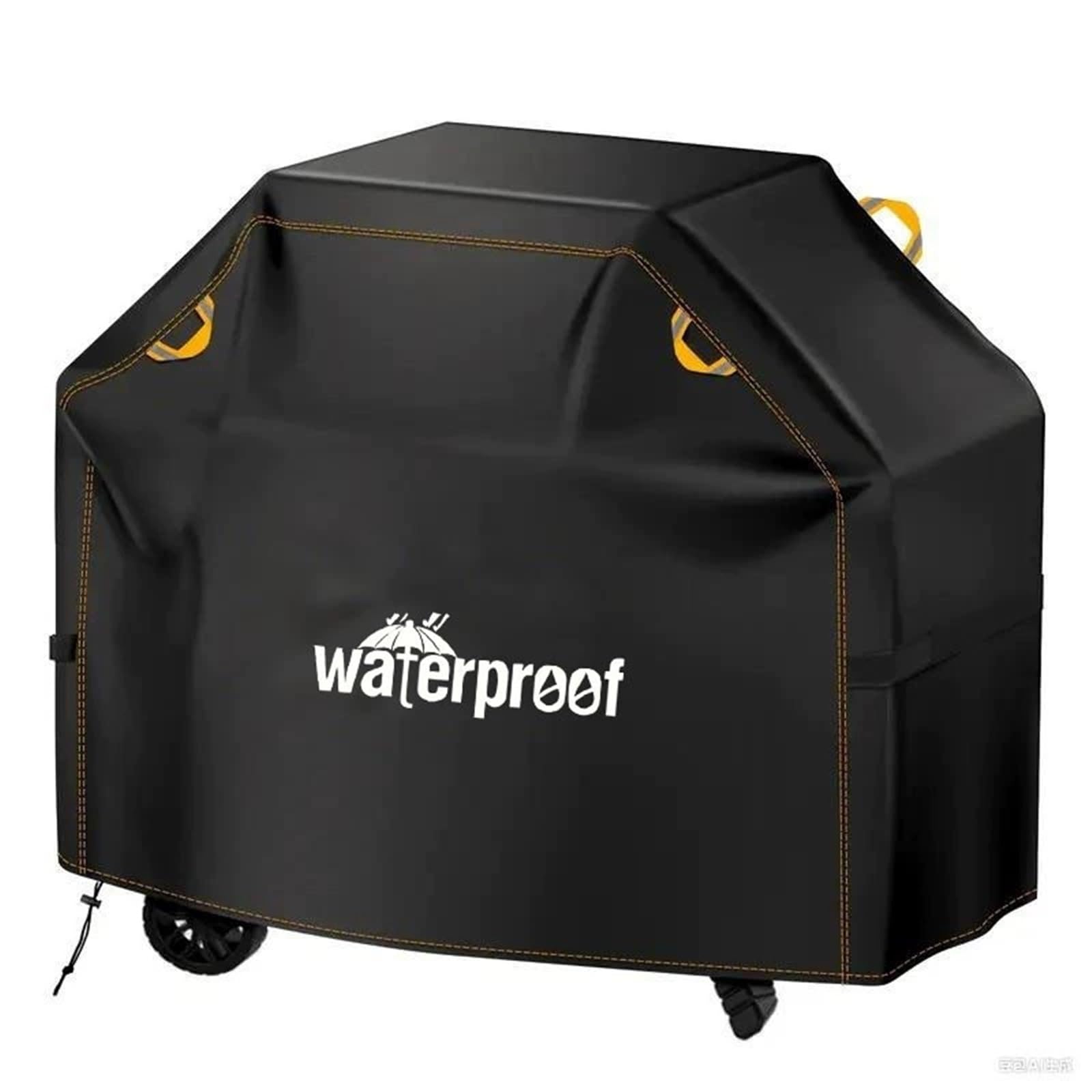 Copertura Griglia Barbecue Forno Esterno | Protezione barbecue esterna resistente vento all'acqua 210D maniglie strisce riflettenti(57in)