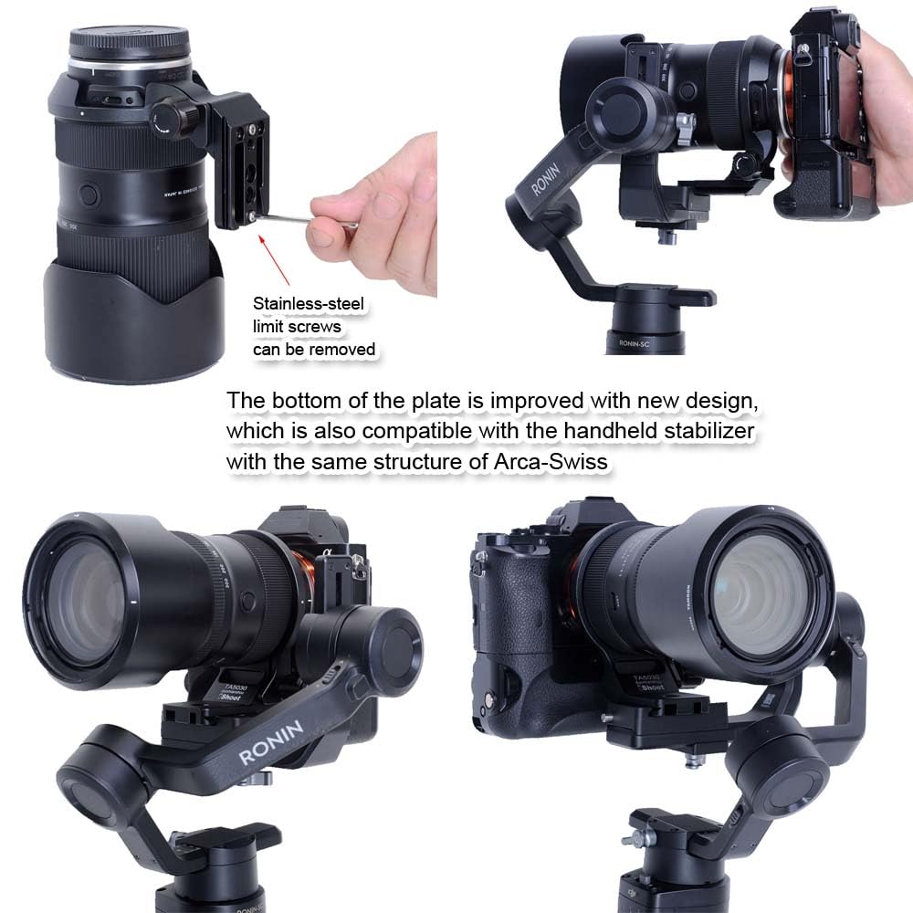 iShoot Anillo de montaje de trípode para collar de lente compatible con Tamron 50-300 mm F/4.5-6.3 Di III VC VXD A069, soporte de soporte de lente placa de liberación rápida compatible con abrazadera