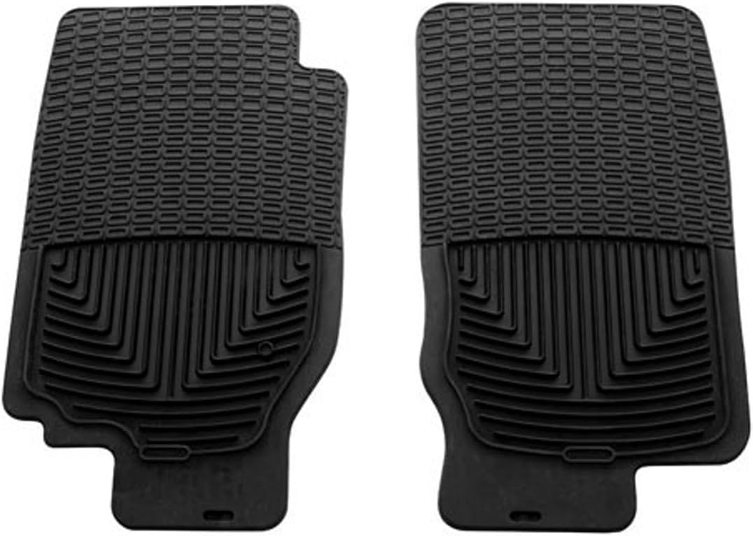 WeatherTech All-Weather Floor Mats for Chevrolet C/K Series Pickup, Suburban, Tahoe - 1st Row (W14), Black