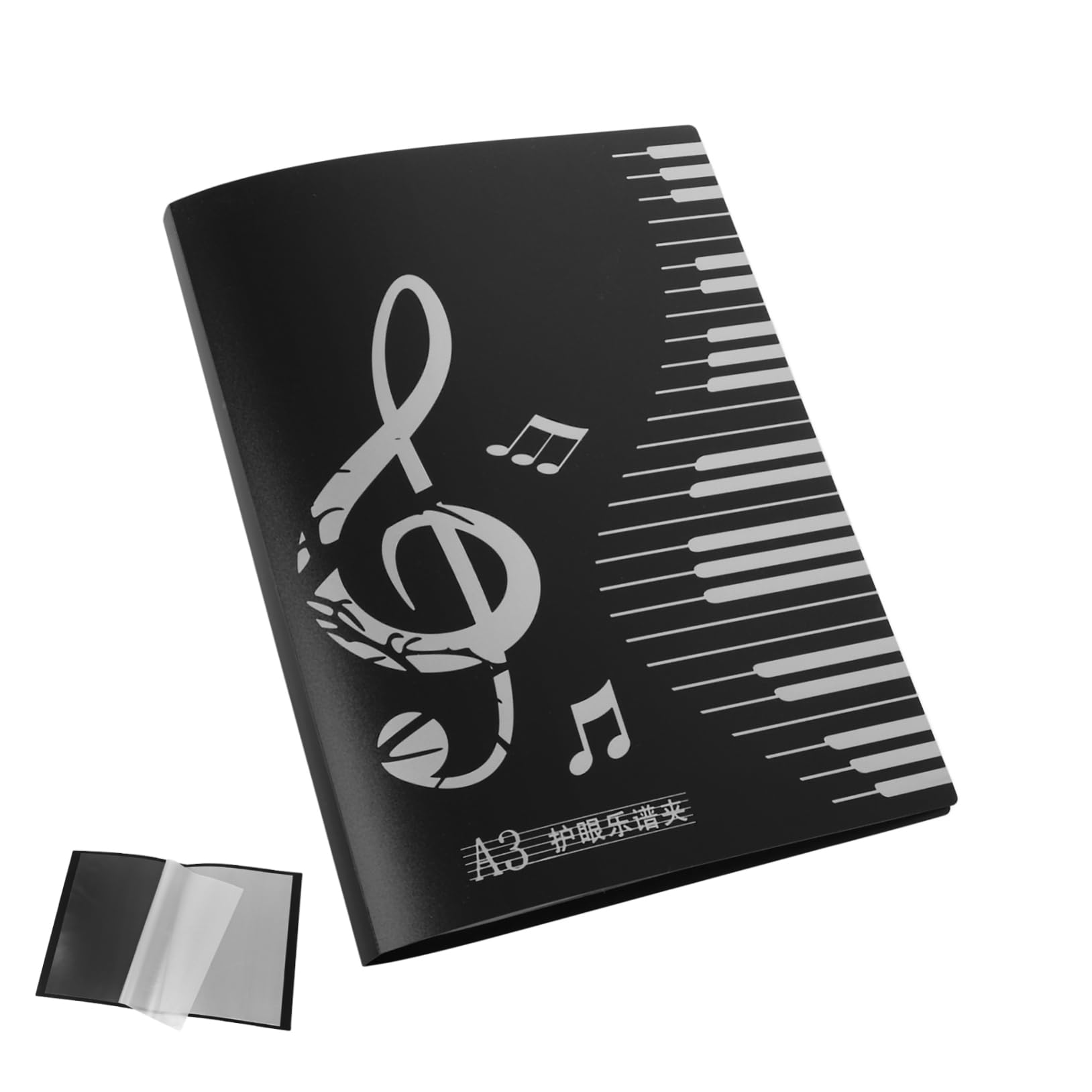 EPIGEIST Elegant Music Folder for Piano and Band Sheet Music Storage Holder 20 Pages Sturdy Plastic