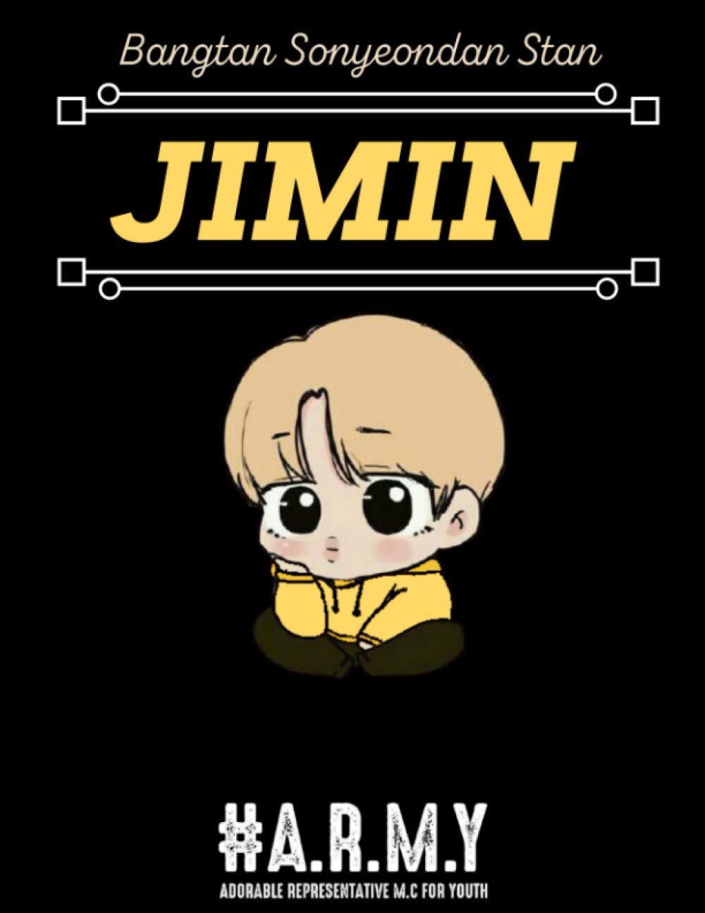 XL BTS STAN NOTEBOOK – Jimin – (8.5 x 11 inches) Diary / Journal / Workbook / Memo / Logbook / Exercise book / A4