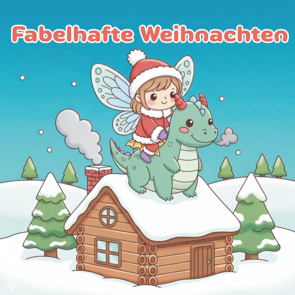 Fabelhafte Weihnachten: Ein zauberhaftes, entspannendes Ausmalbuch für wohlig-warme Winterabende