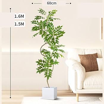 【美品】フェイクグリーン 観葉植物160cm 鉢植 Amazon｜HGJH フェイクグリーン 大型 おしゃれ フェイク観葉植物