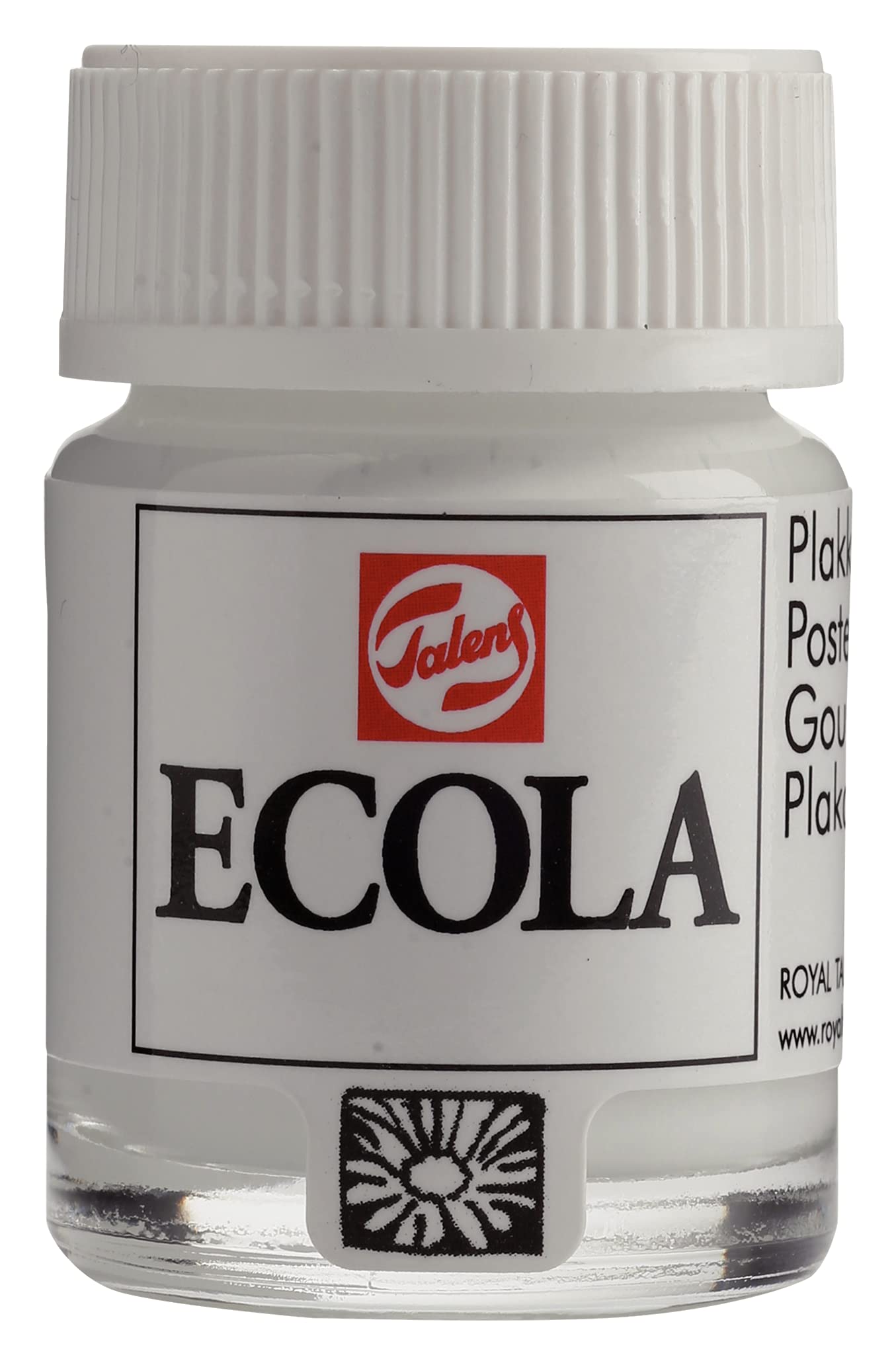 Talens Ecola Poster Paint Gouache 16 ml Glass No. 100 White