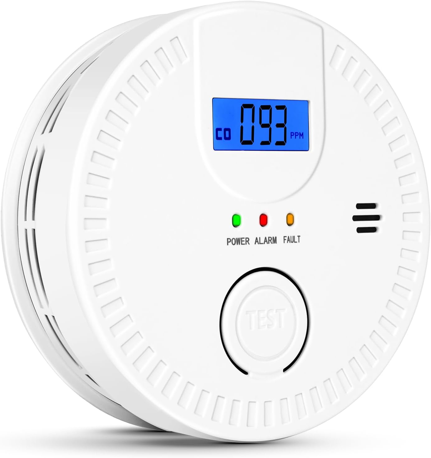 Smoke and Carbon Monoxide Detector, 2 in 1, Smoke & CO Alarm, 85db Sound, LCD Readout, Battery Operation, for Home and Kitchen, Wireless Installation