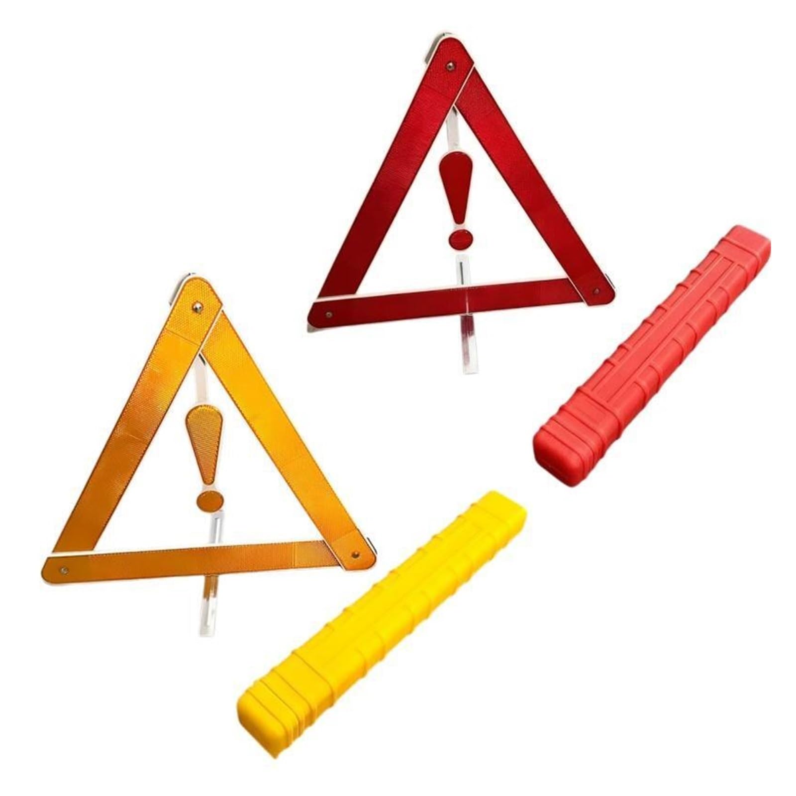 9 Uds. Dispositivo de Seguridad temprana Advertencia Reflectante Triangular for Coche Emergencia Alerta Carretera portátil for Viajes para Advertencia