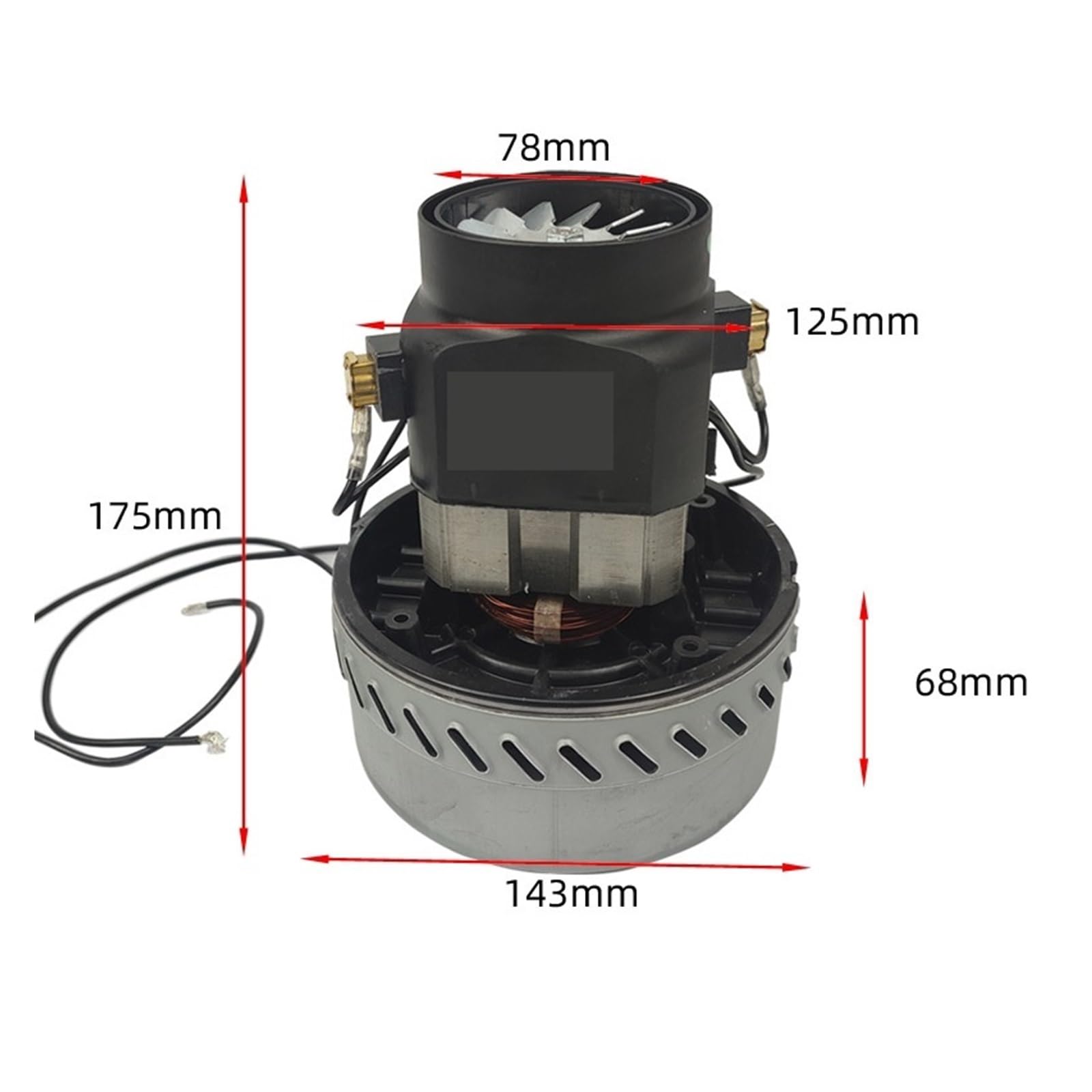 Motor de aspiradora industrial 220 V 2000 voltios ventilador de succión en