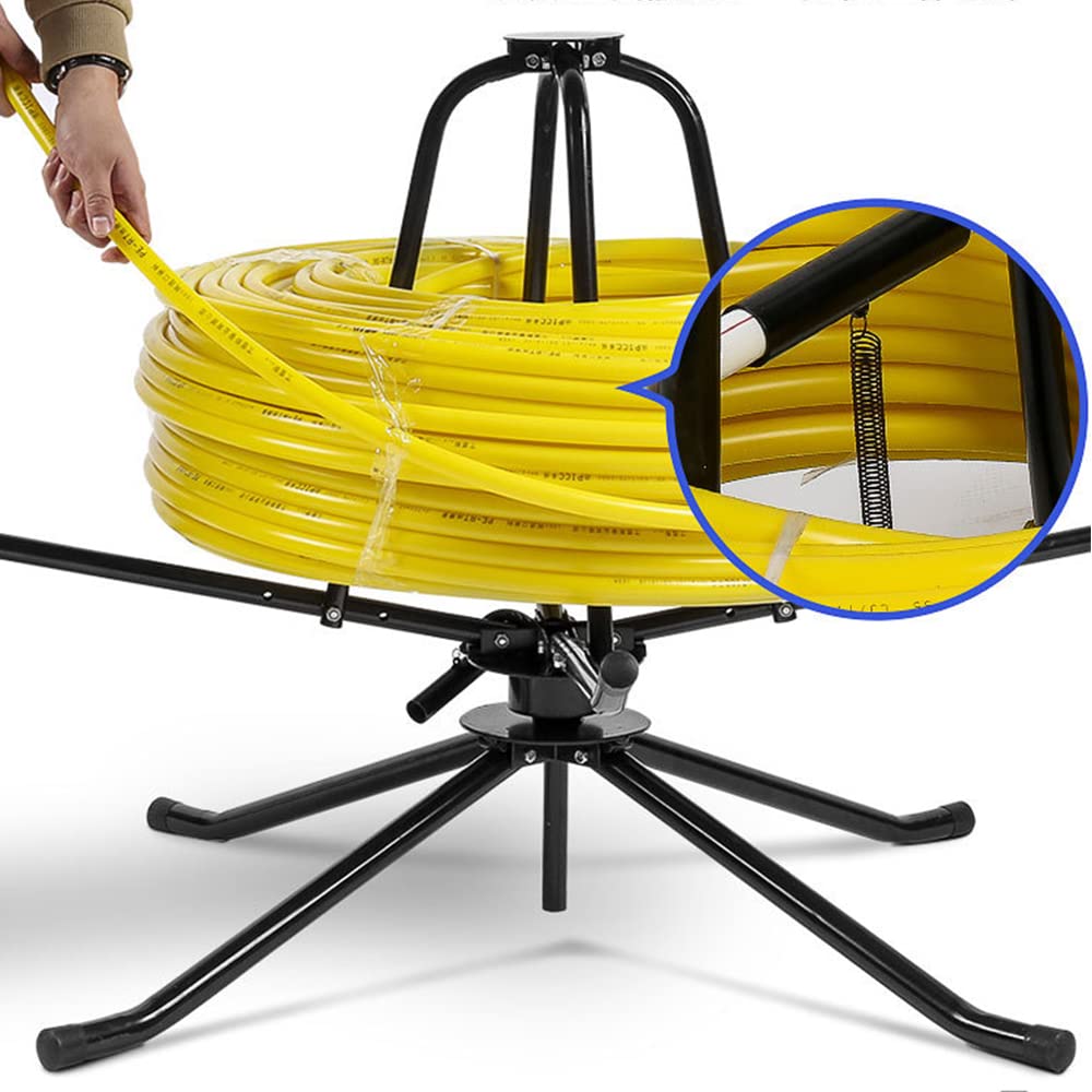 Avvolgitubo avvolgitore per tubi di riscaldamento a pavimento, max. 300 kg, 600 m, per avvolgicavo per tubi PEX PERT AL/PEX con custodia