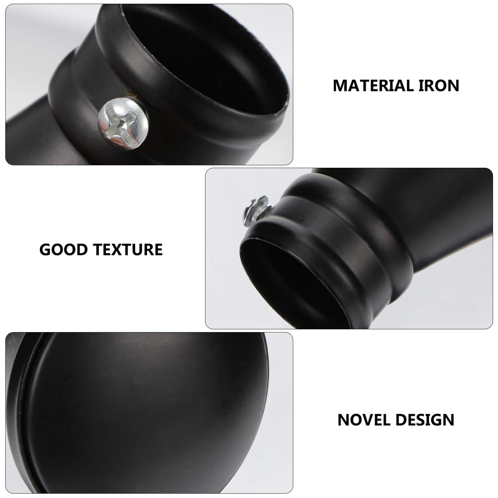 VOSAREA 2Pcs Matte Curtain Decorative Curtain Head Plug for Design Easy Installation Stylish Finials for Window Treatment