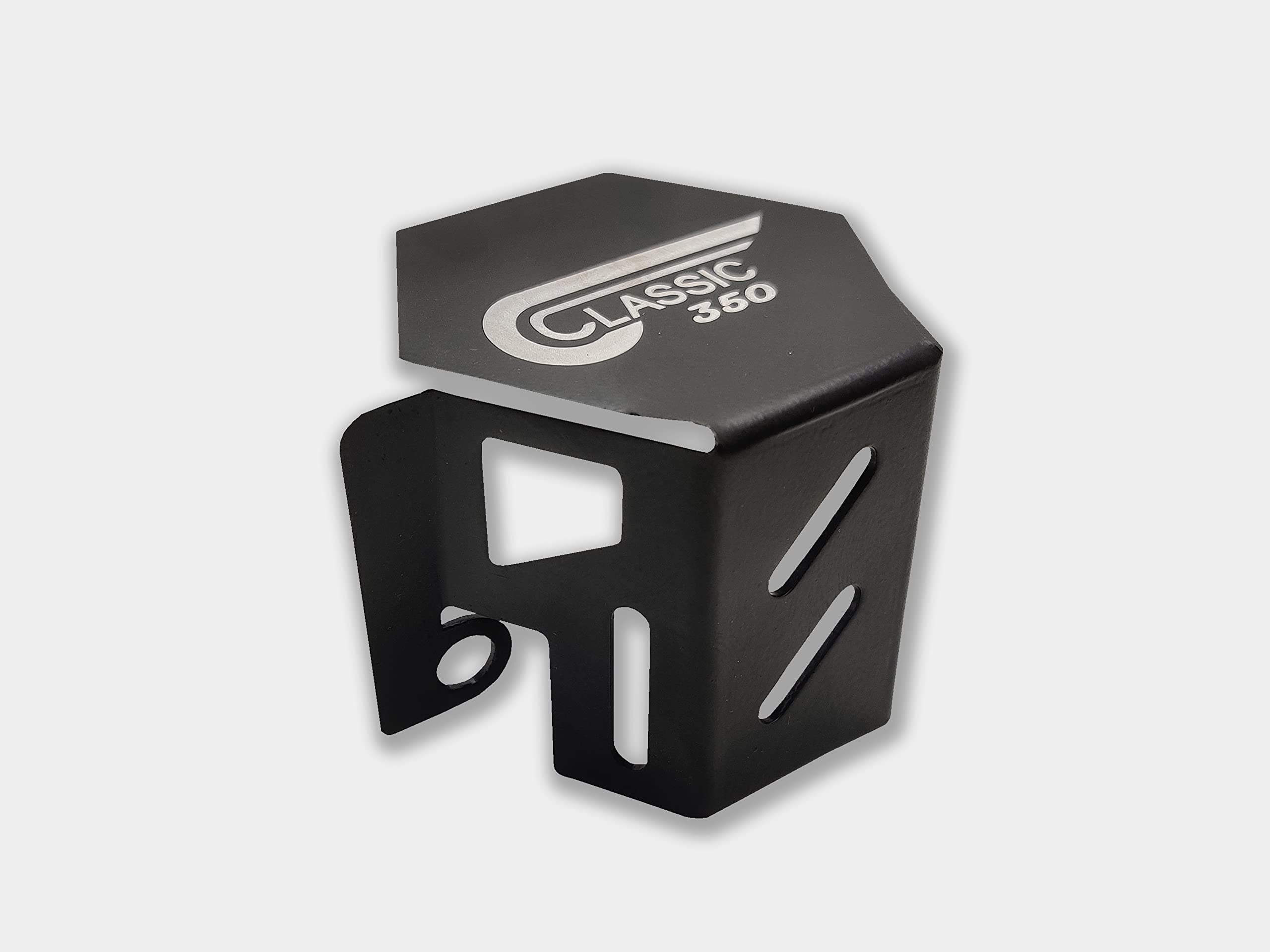 HITECH REBORN REAR BRAKE MASTER CYLINDER COVER STAINLESS STEEL BLACK MATT