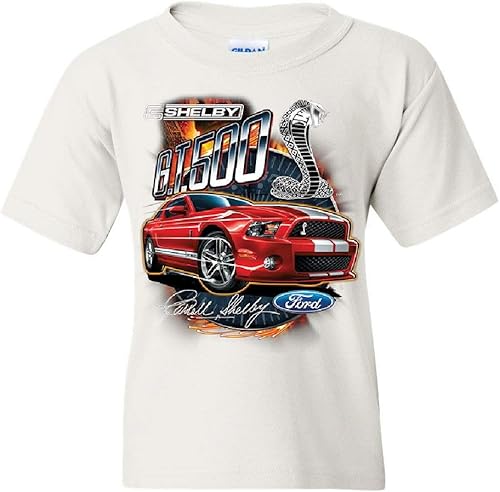 Ford Mustang 2014 Shelby GT500 Cobra Youth T-Shirt American Muscle Car Kids Tee