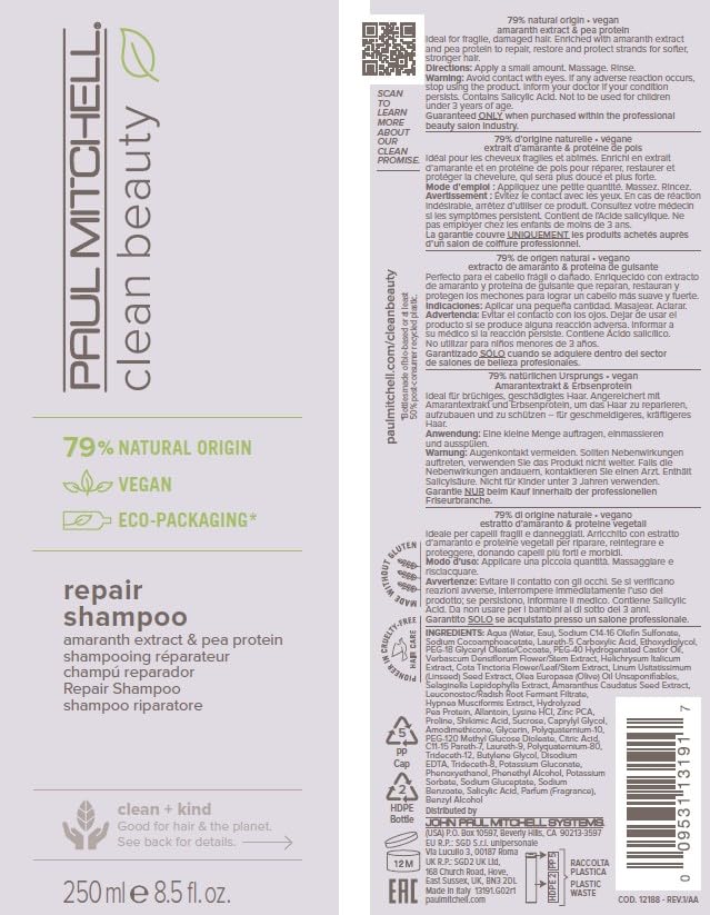 Paul Mitchell Clean Beauty Repair Shampoo, Strengthens and Protects, For Damaged, Brittle Hair - Image 7