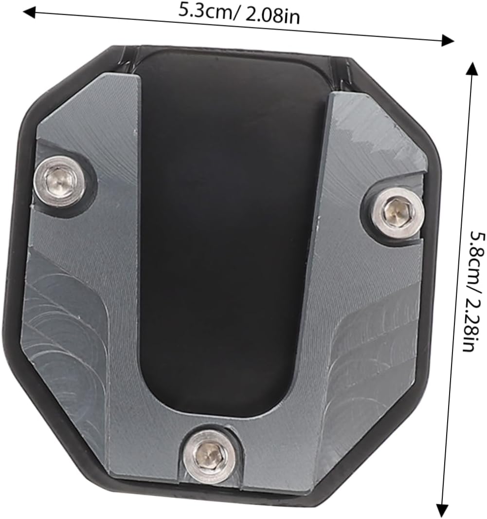 Alipis Motorcycle Kickstand Pad Anti-Slip Aluminum Side Stand Extension for Enhanced Stability Foot Pad Compatible ATVs Dirt Bikes and Scooters