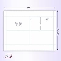 Vista 4 de NextDayLabels - 3" x 5" Index Cards, 4 Cards Per Page of 8-1/2" x 11", Pack of 100 Sheets, Will Work for All Laser and Inkjet Printers
