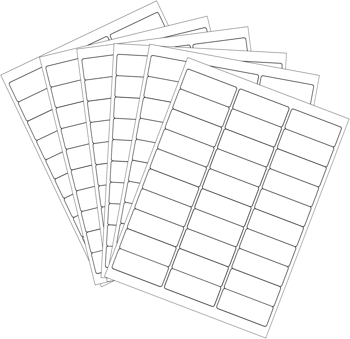 Immuson 30 Up 1 x 2-5/8 Inch Address Shipping Labels SKU Labels for Laser and Inkjet Printers, FBA Product Labels. (200 Sheets)