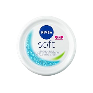 NIVEA Creme Hidratante Soft 48g, Fórmula Leve e Refrescante, Corporal e Facial