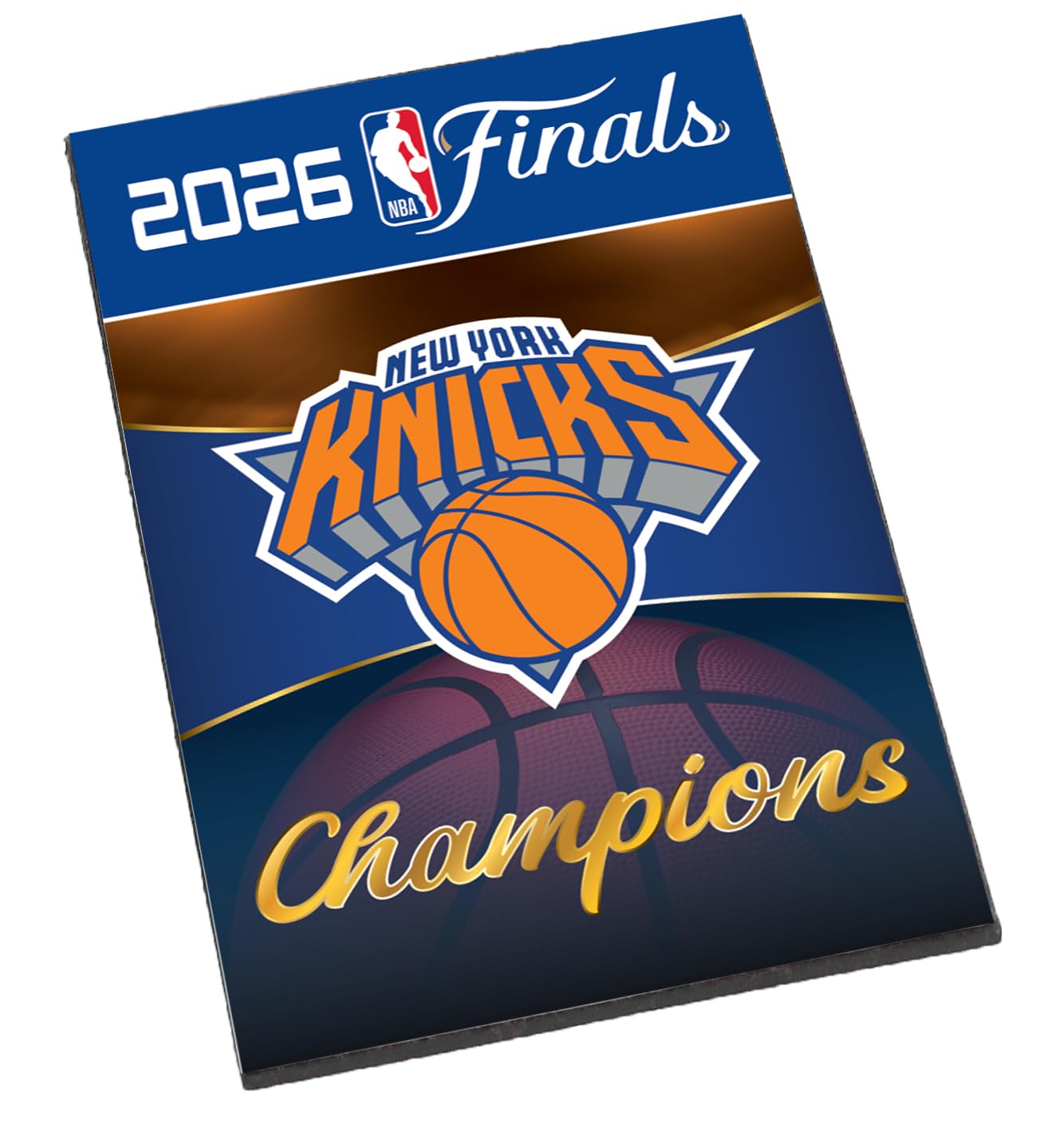 Aminco New York Knicks 2026 NBA Finals Champions Magnet, 2 x 3 Inch, Great for Any Metal Surface