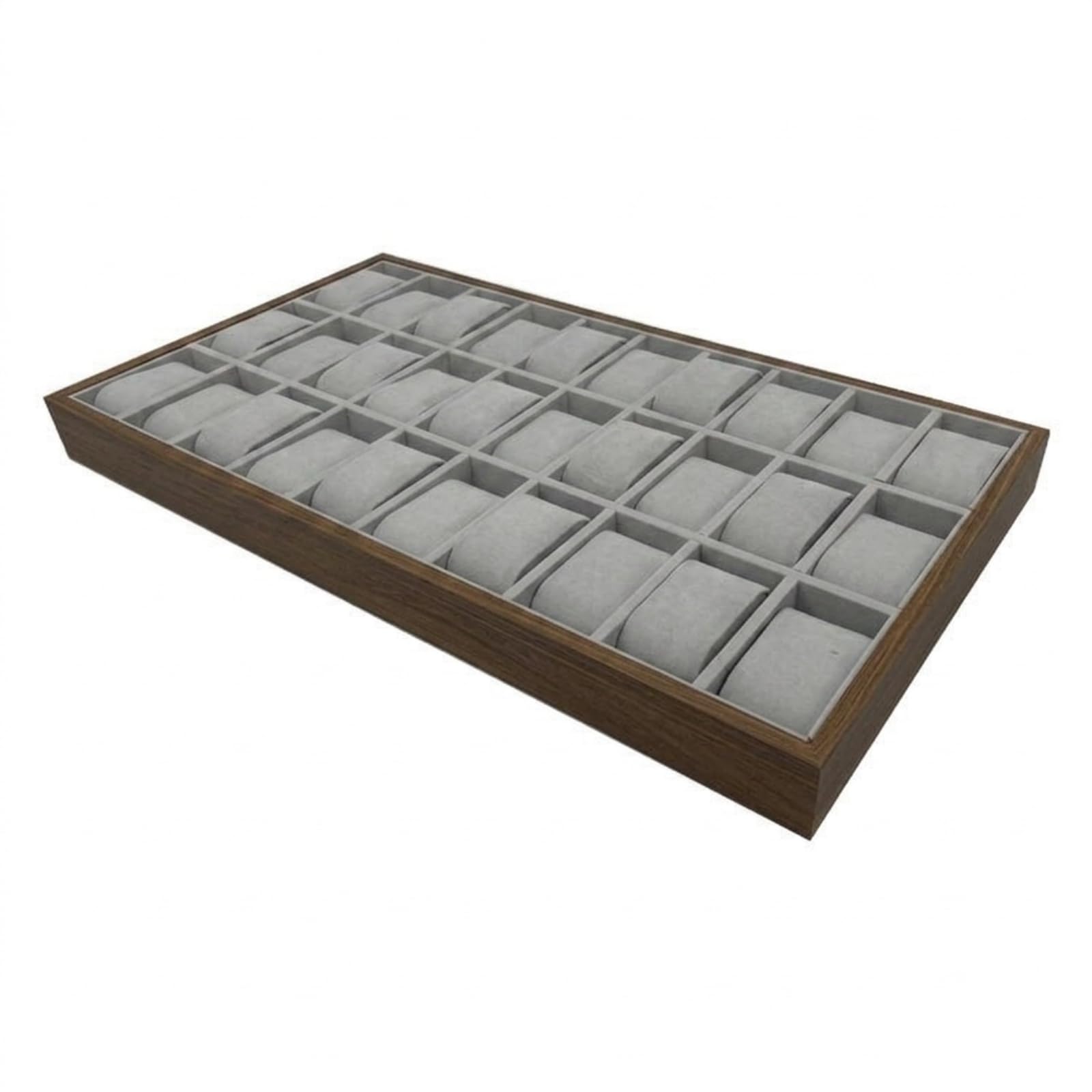 Vassoio Porta Orologi Scatola Orologi Espositore Orologi Organizer Orologi con Coperchio Vetrato E Interno Imbottito Chiusura Anteriore in Metallo in, 30 Scomparti