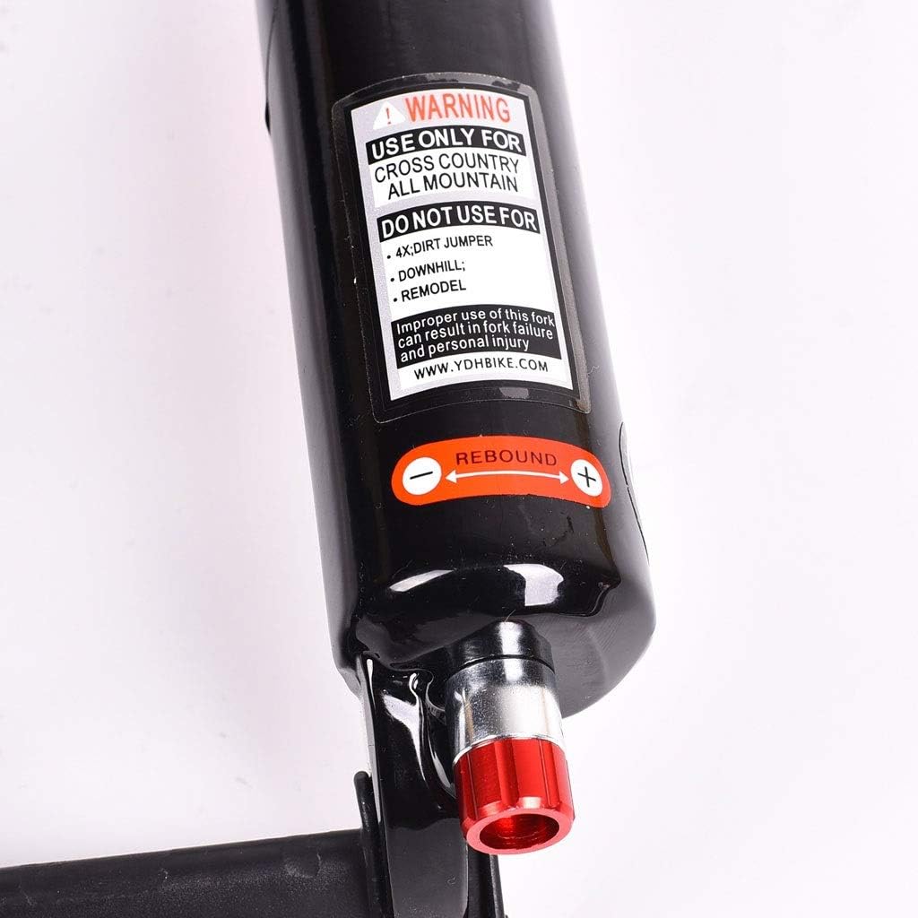 マウンテンバイクフォーク 26インチ 27.5インチ サスペンションフォーク 自転車ショックアブソーバー 空気圧トラベル 120mm