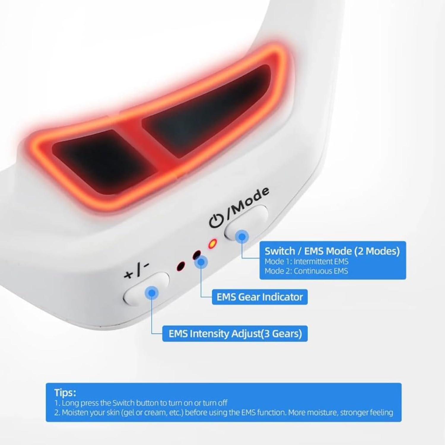 Eye Massager, Electric Eye Massager, 3D Eye Care Device with Vibration, Eye Massage Device with Heat 3 Strength Levels