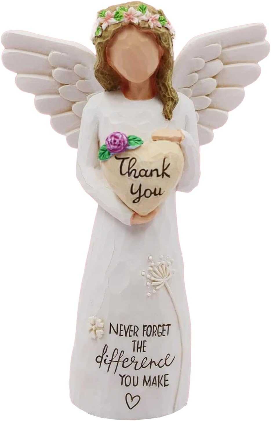 Thank You Gifts for Women, Nurses, Coworkers, Friends,Teachers-Thank You Angel Figurine with Sentimental Message, Appreciation Gifts, Inspiration Gifts, Sculpture